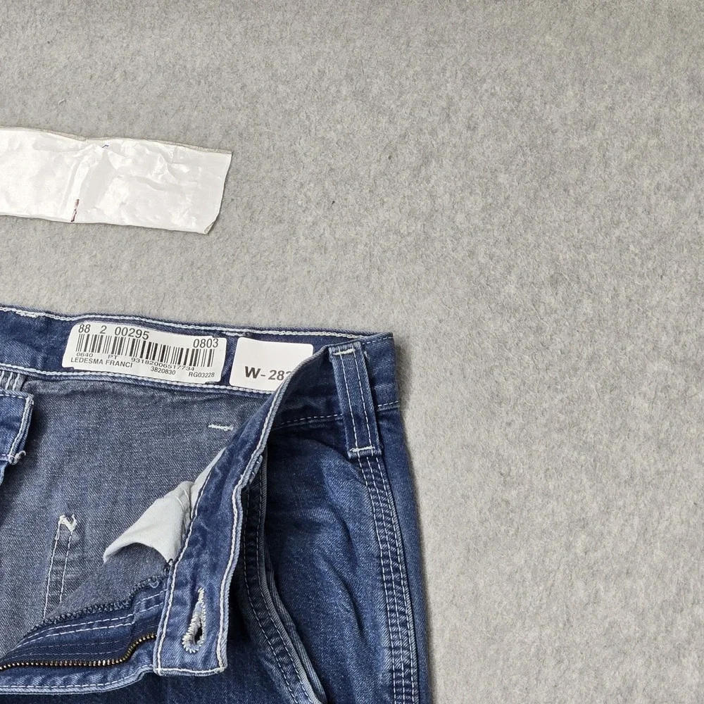 Carhartt Men Jeans 32X28 Blue Denim Carpenter B33 Dungaree READ